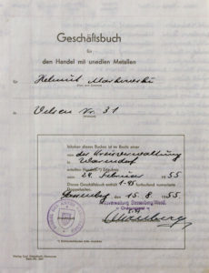 Geschäftsbuch Markowski